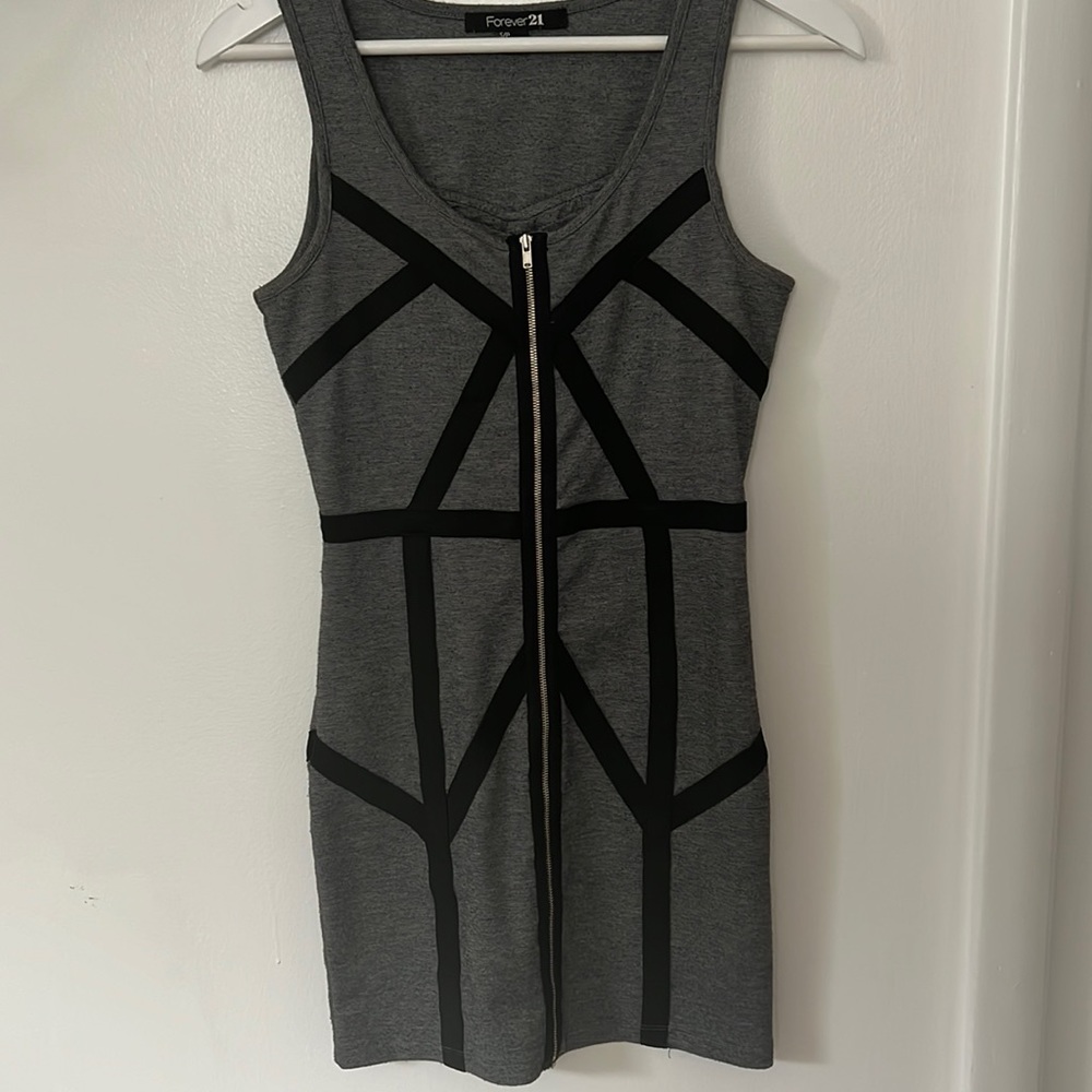 Forever 21 zipper detail dress
